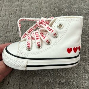 Baby Converse with Hearts